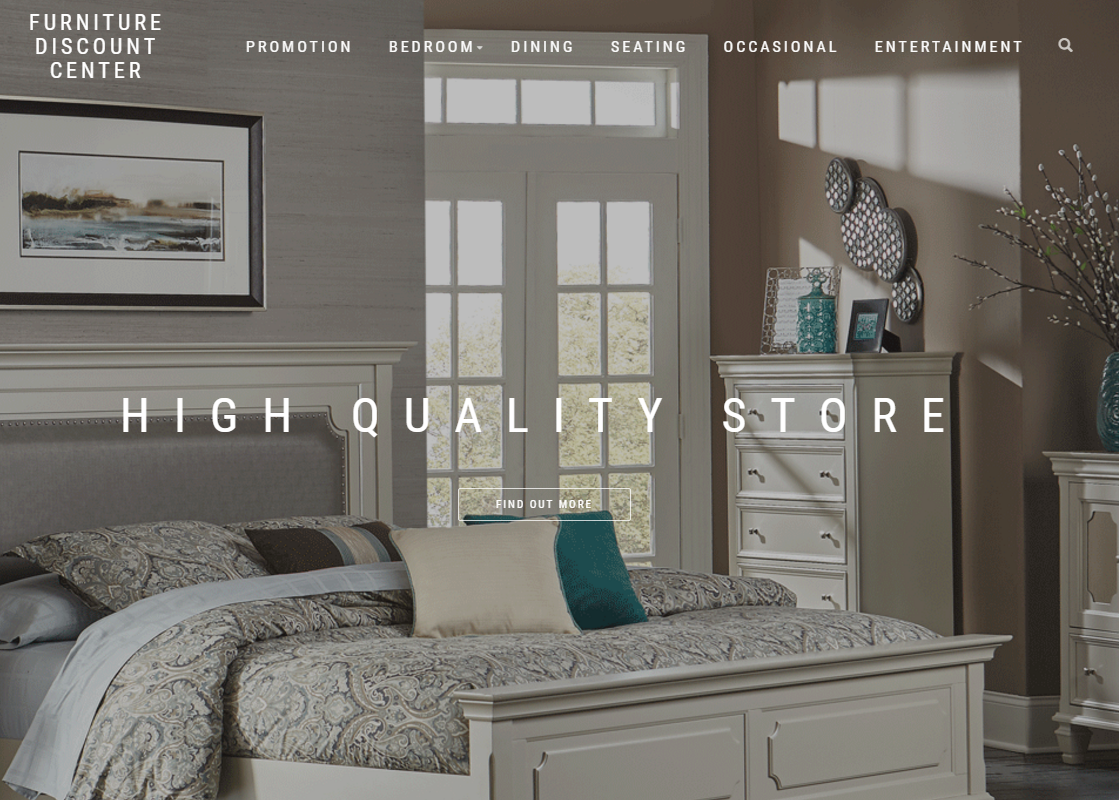 web design Houston screenshot furniture